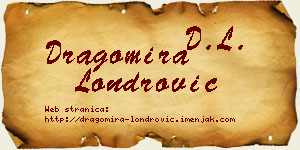 Dragomira Londrović vizit kartica